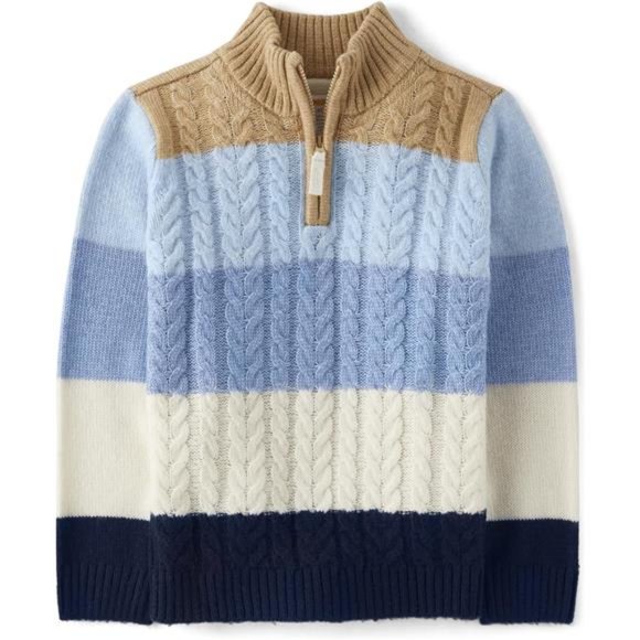 Boys' and Toddler Long Sleeve Sweater Navy Narrows